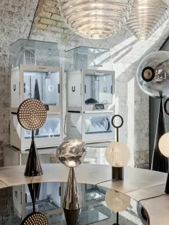 Tom Dixon Portable Lamper|Spots<Melt Portable Bordlampe, silver fra