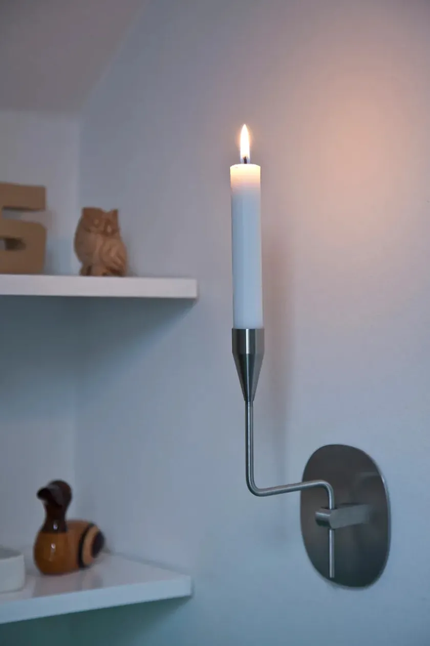 Piet Hein Lysestager<Merkur vægstage fra