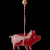 Maileg Juletræspynt<Metal ornament, Gris - rød fra