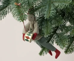 Maileg Juletræspynt<Metal Ornament, tromme, lille - rød fra