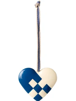 Maileg Juletræspynt<Metalophæng Lille Hjerte, dark blue fra