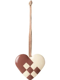 Maileg Juletræspynt<Metalophæng Lille Hjerte, gold fra