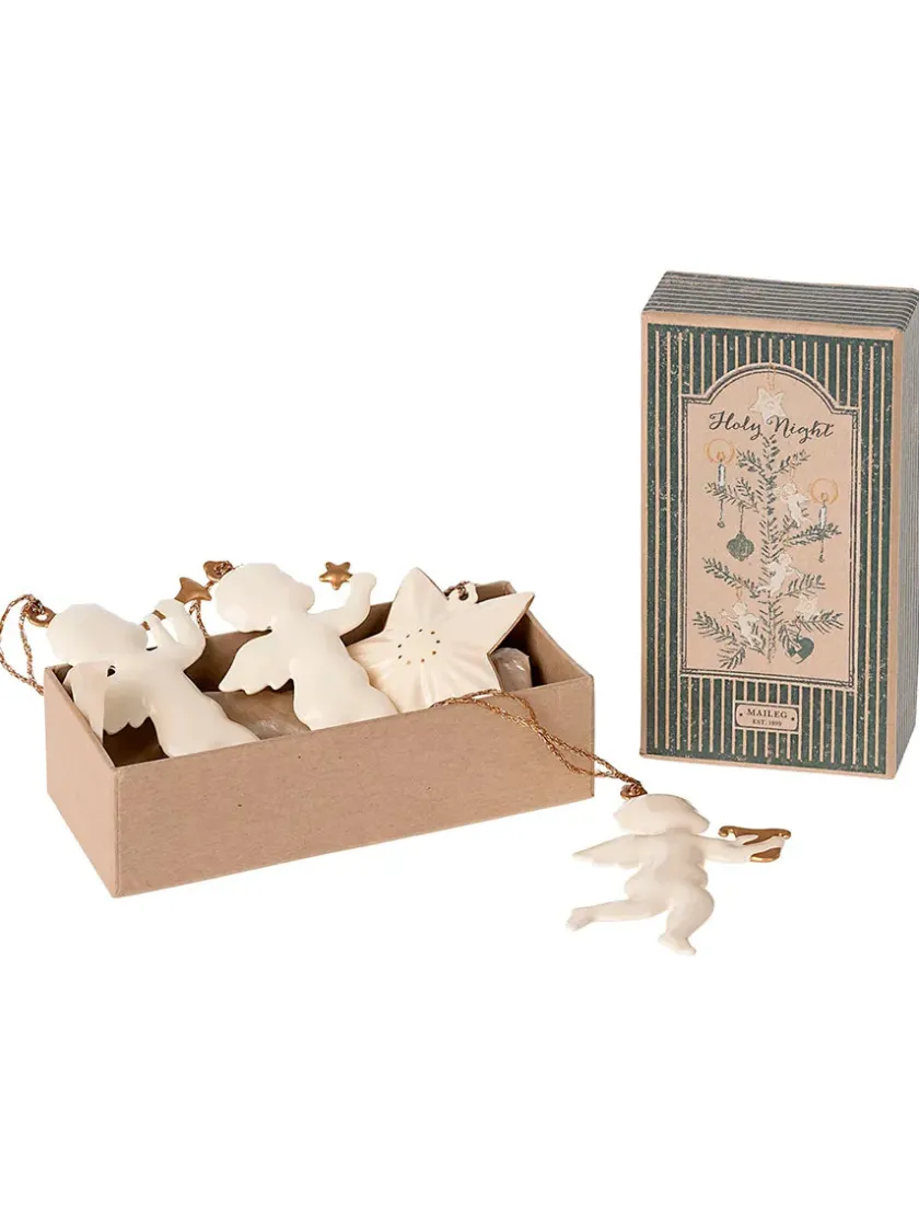 Maileg Juletræspynt<Metalophæng sæt, O Holy Night fra