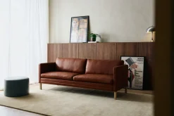 Mogens Hansen Sofaer<MH276 4 pers. sofa i Baltique anilinlæder fra