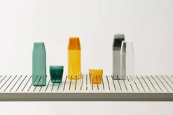 Nine Kander|Service<Milk, set of 1 carafe + 2 glasses, clear fra