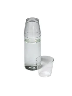Nine Kander|Service<Milk, set of 1 carafe + 2 glasses, grey fra