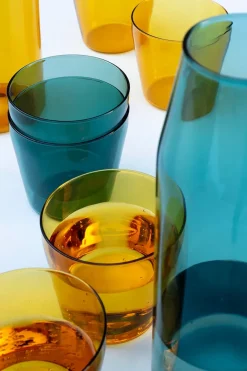 Nine Kander|Service<Milk, set of 1 carafe + 2 glasses, grey fra