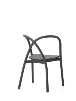 Stellar Works Spisebordsstole<Ming Aluminium Chair, black fra