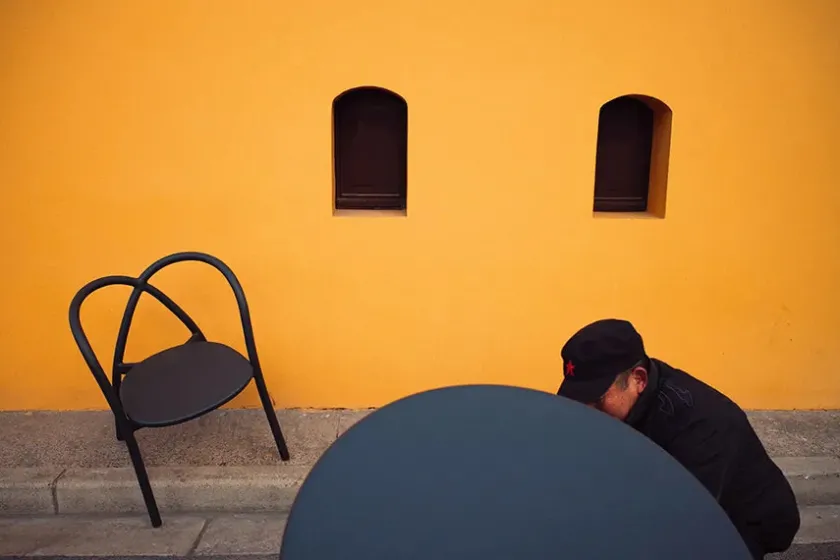 Stellar Works Spisebordsstole<Ming Aluminium Chair, grey fra