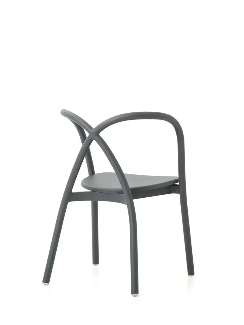 Stellar Works Spisebordsstole<Ming Aluminium Chair, grey fra