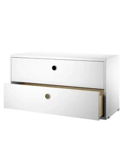 String Furniture Reolsystemer<Modul m. To Skuffer, B78 fra String