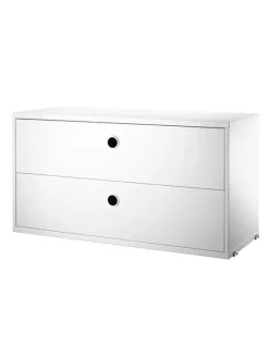 String Furniture Reolsystemer<Modul m. To Skuffer, B78 fra String