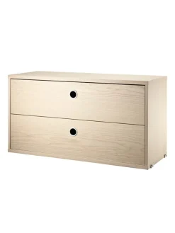 String Furniture Reolsystemer<Modul m. To Skuffer, B78 fra String