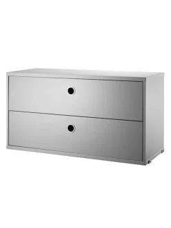 String Furniture Reolsystemer<Modul m. To Skuffer, B78 fra String