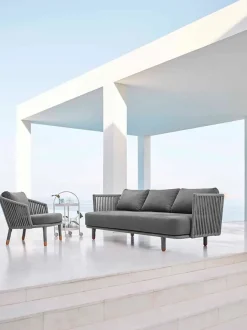Cane-line Udendørs Loungemøbler<Moments 3 pers. Sofa inkl. hynder fra
