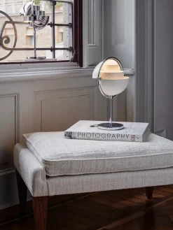 GUBI Portable Lamper|Spots<Multi-Lite Portable Bordlampe, krom/hvid fra