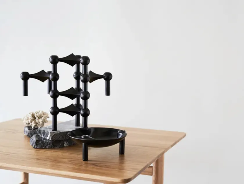 STOFF Nagel Gaver Til Hende|Gaver Til Ham<Nagel Lysestage, børstet krom fra