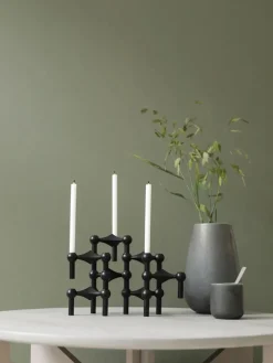 STOFF Nagel Gaver Til Hende|Gaver Til Ham<Nagel Lysestage, børstet krom fra