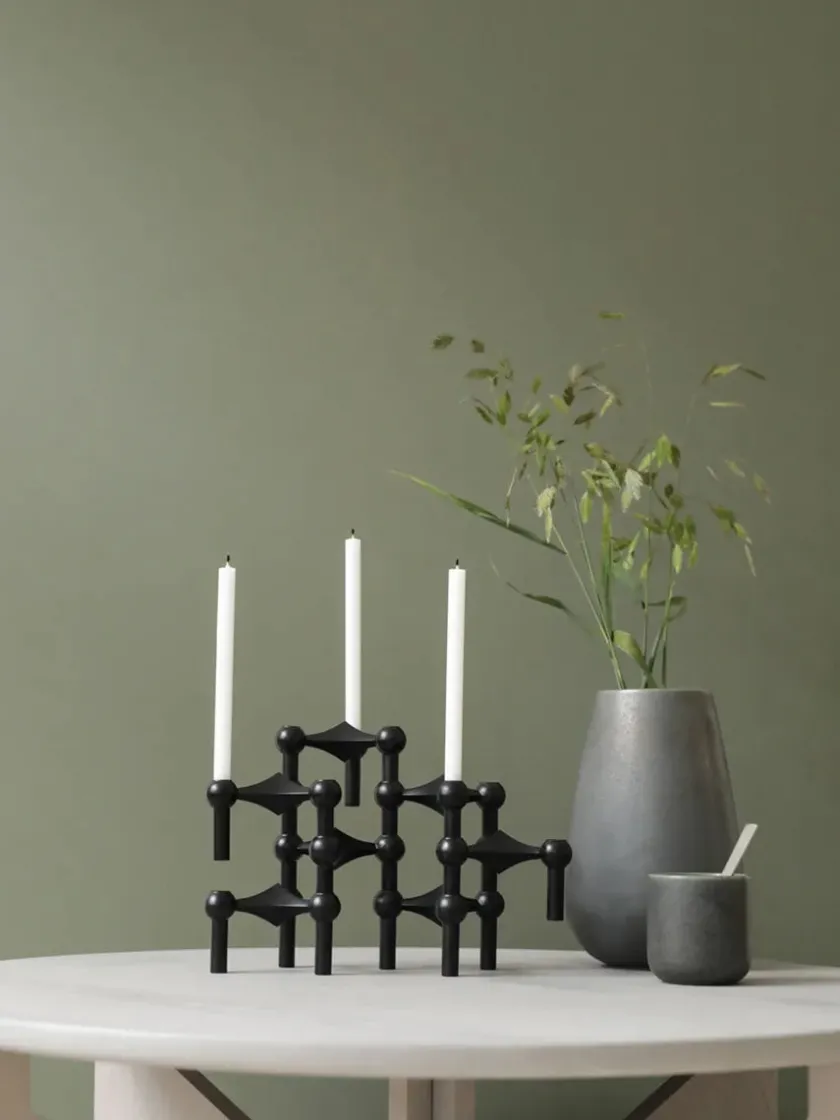 STOFF Nagel Gaver Til Hende|Gaver Til Ham<Nagel Lysestage, børstet krom fra