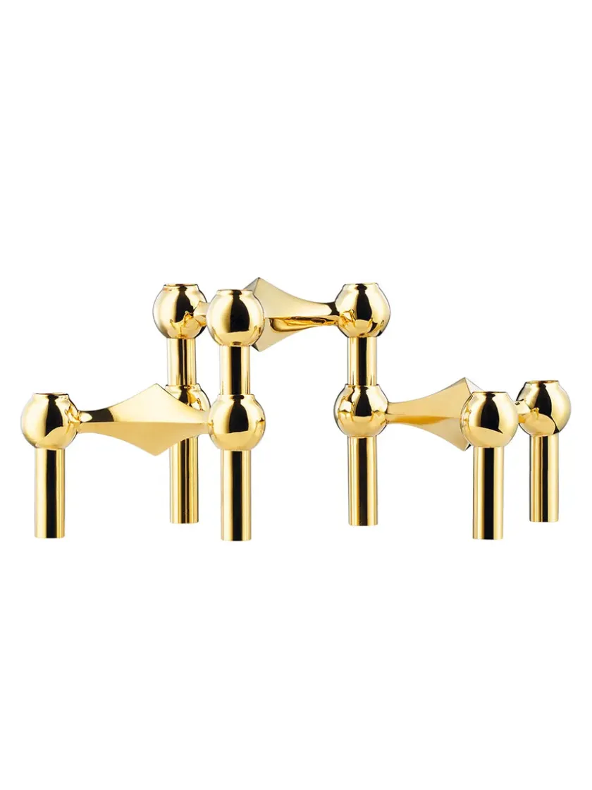 STOFF Nagel Lysestager<Nagel Lysestage, messing fra