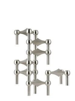 STOFF Nagel Lysestager<Nagel Lysestage, messing fra