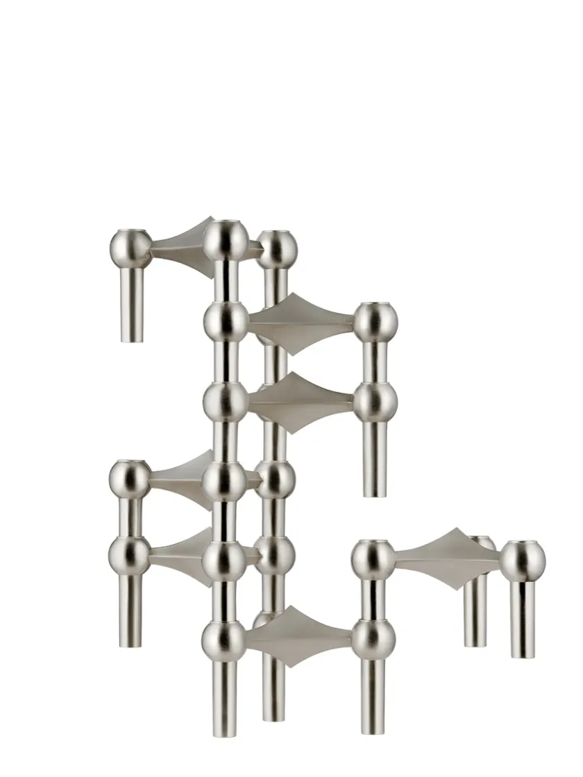 STOFF Nagel Lysestager<Nagel Lysestage, messing fra