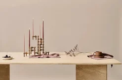 STOFF Nagel Lysestager<Nagel Lysestage, messing fra