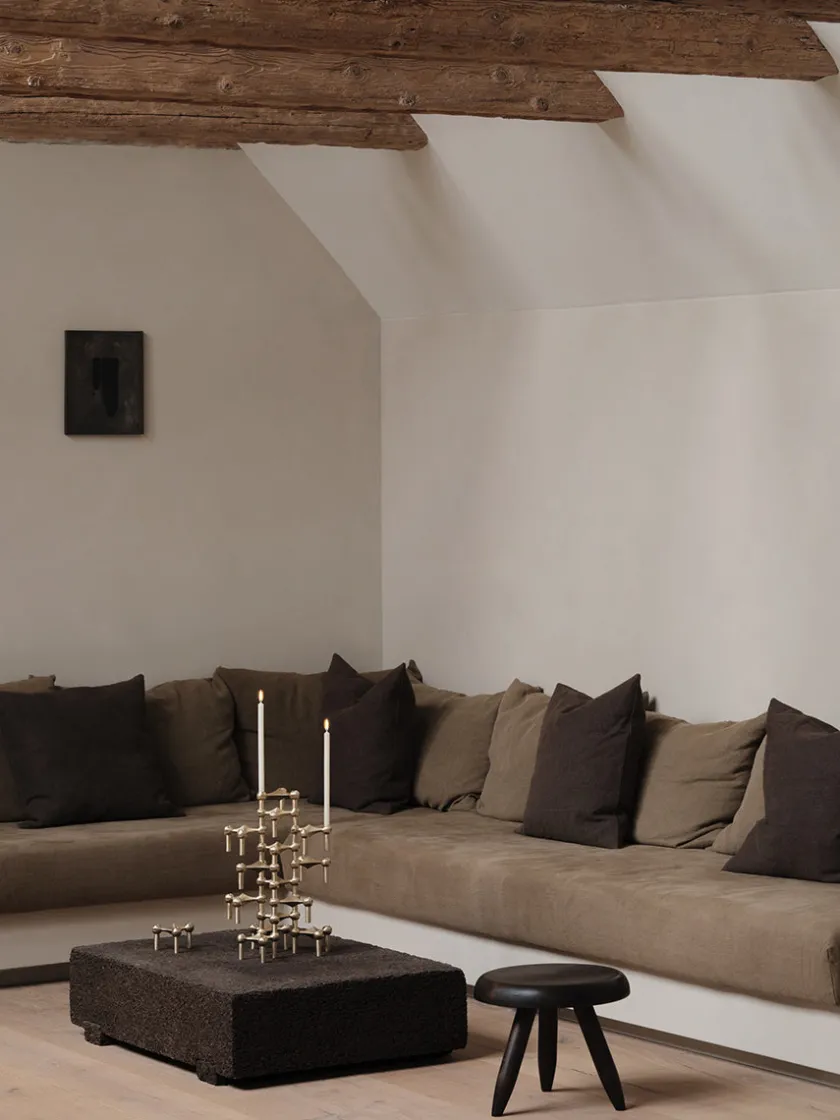 STOFF Nagel Lysestager<Nagel Lysestage, messing fra