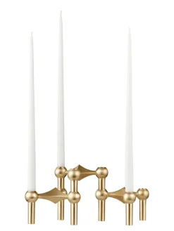 STOFF Nagel Lysestager<Nagel Lysestage, messing fra