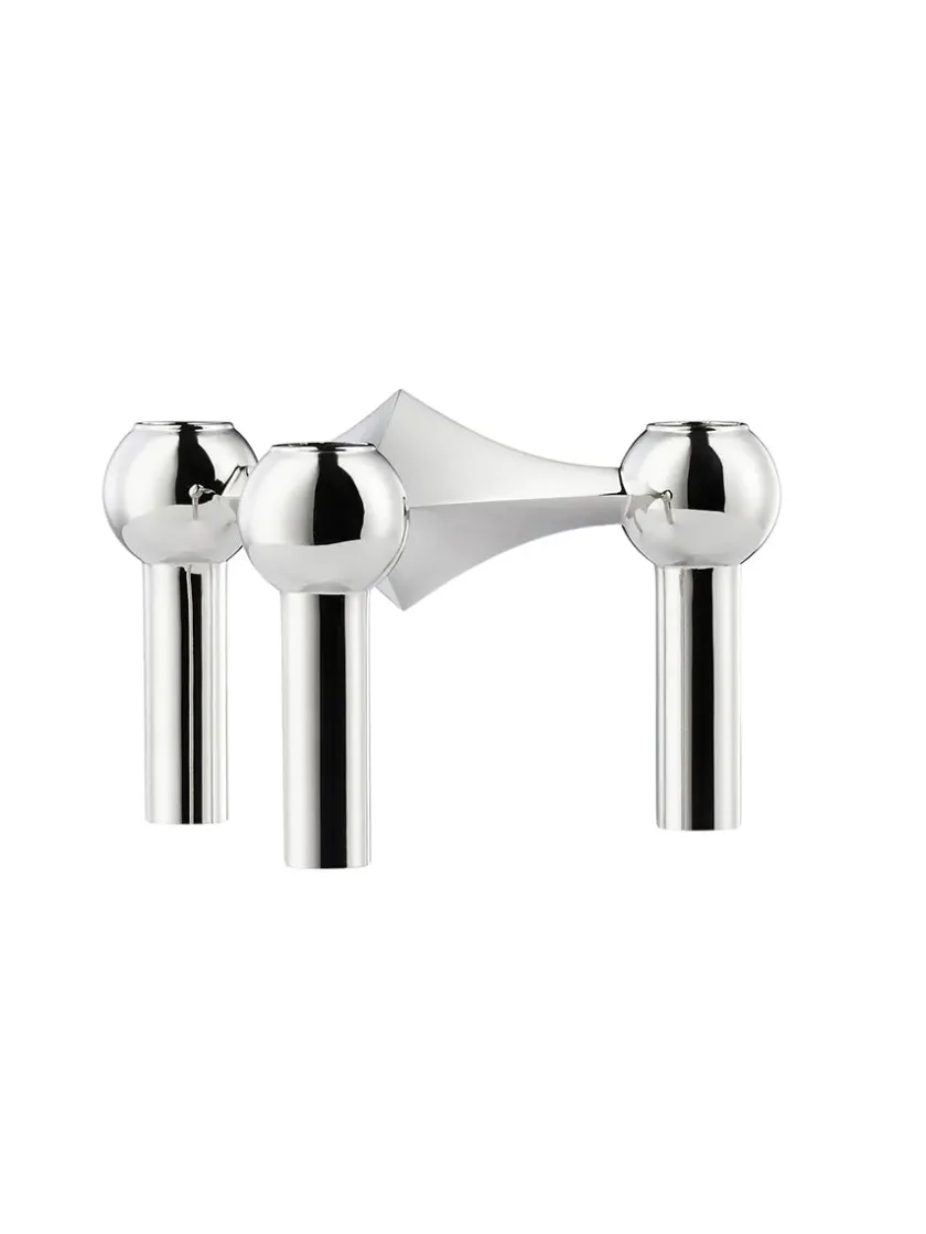 STOFF Nagel Lysestager<Nagel Lysestage, messing fra