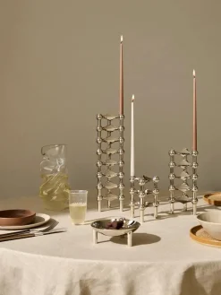 STOFF Nagel Lysestager<Nagel Lysestage, messing fra