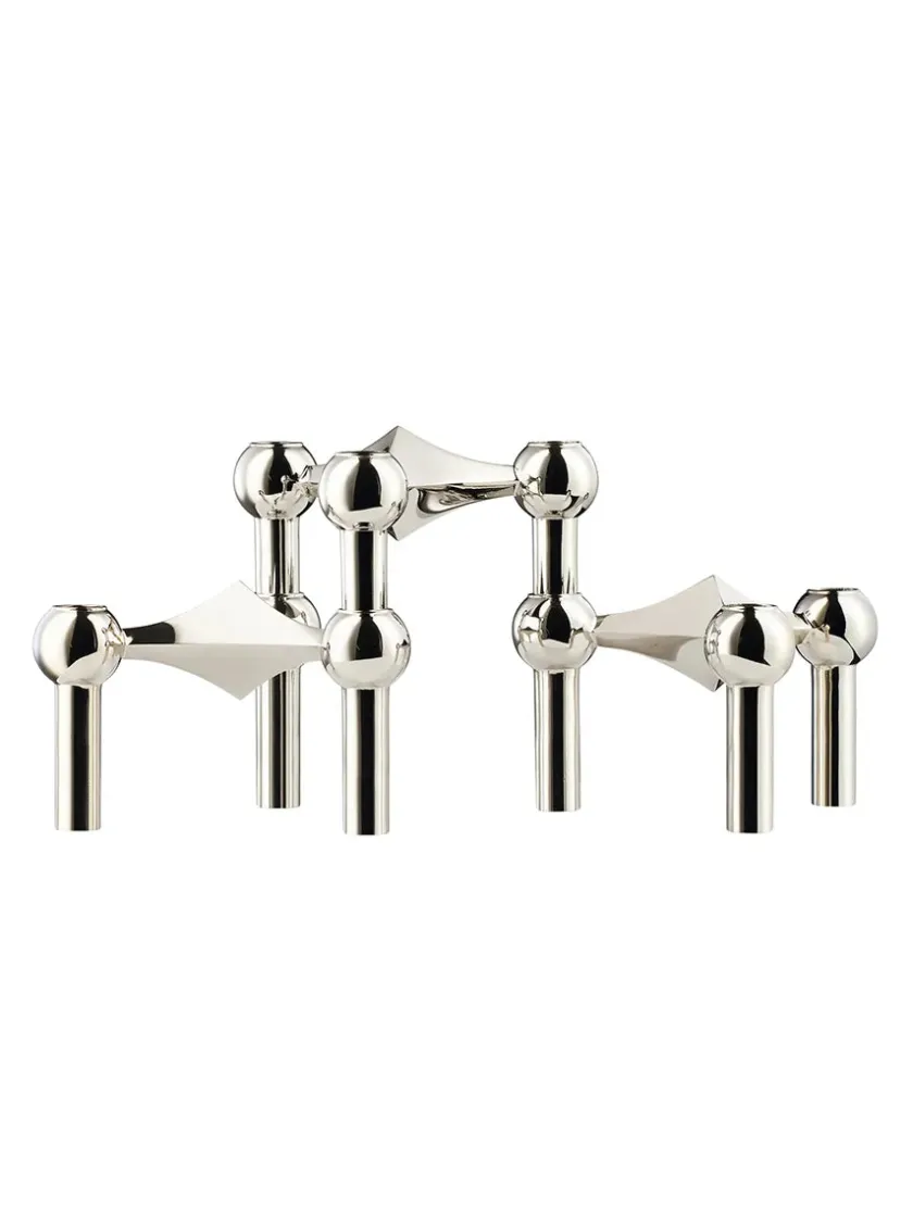 STOFF Nagel Lysestager<Nagel Lysestage, messing fra