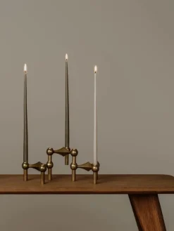 STOFF Nagel Lysestager<Nagel Lysestage, messing fra