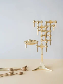 STOFF Nagel Lysestager<Nagel Lysestage, messing fra