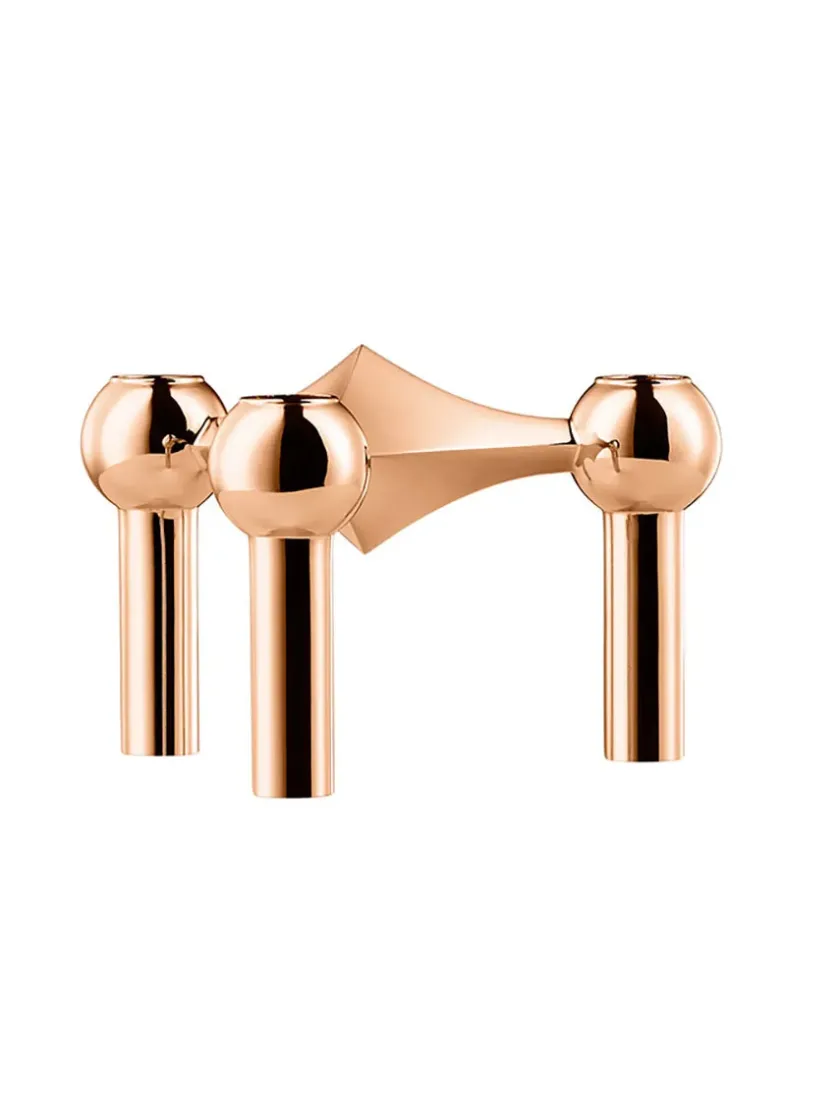 STOFF Nagel Lysestager<Nagel Lysestage, messing fra