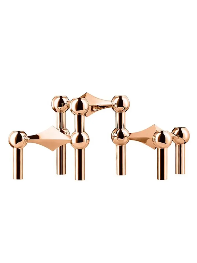 STOFF Nagel Lysestager<Nagel Lysestage, messing fra