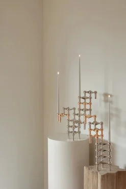 STOFF Nagel Lysestager<Nagel Lysestage, rosa guld fra