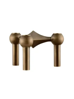 STOFF Nagel Lysestager<Nagel Lysestage, sort krom fra