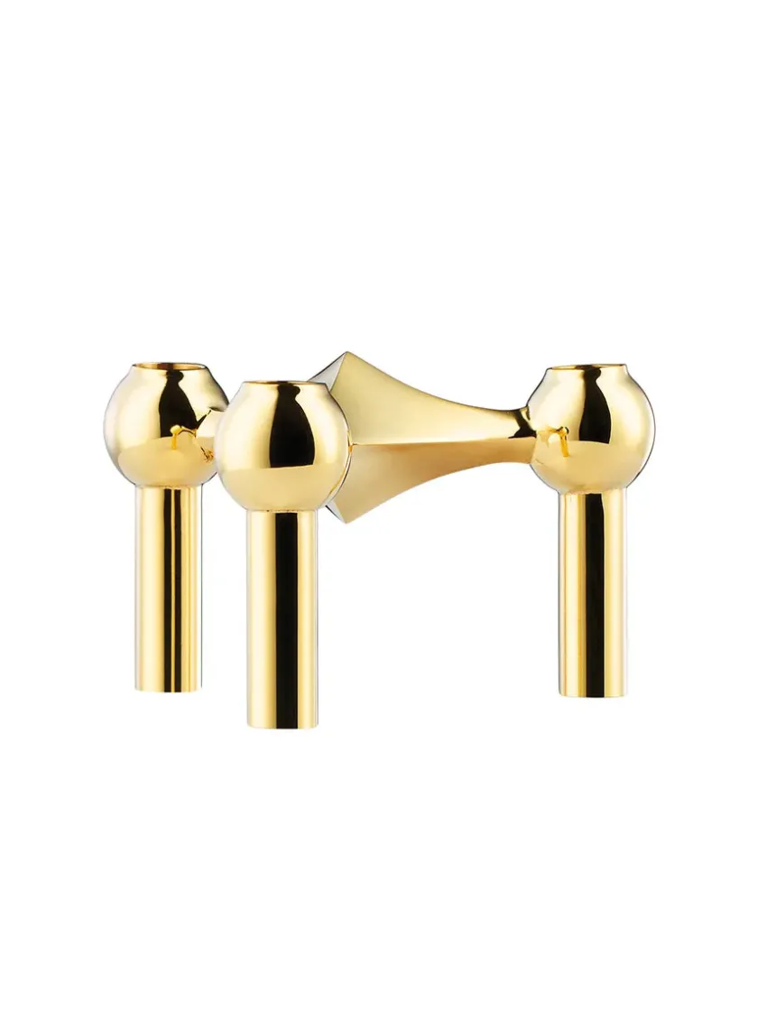 STOFF Nagel Lysestager<Nagel Lysestage, sort krom fra