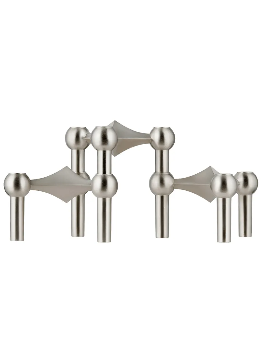 STOFF Nagel Lysestager<Nagel Lysestage, sort krom fra