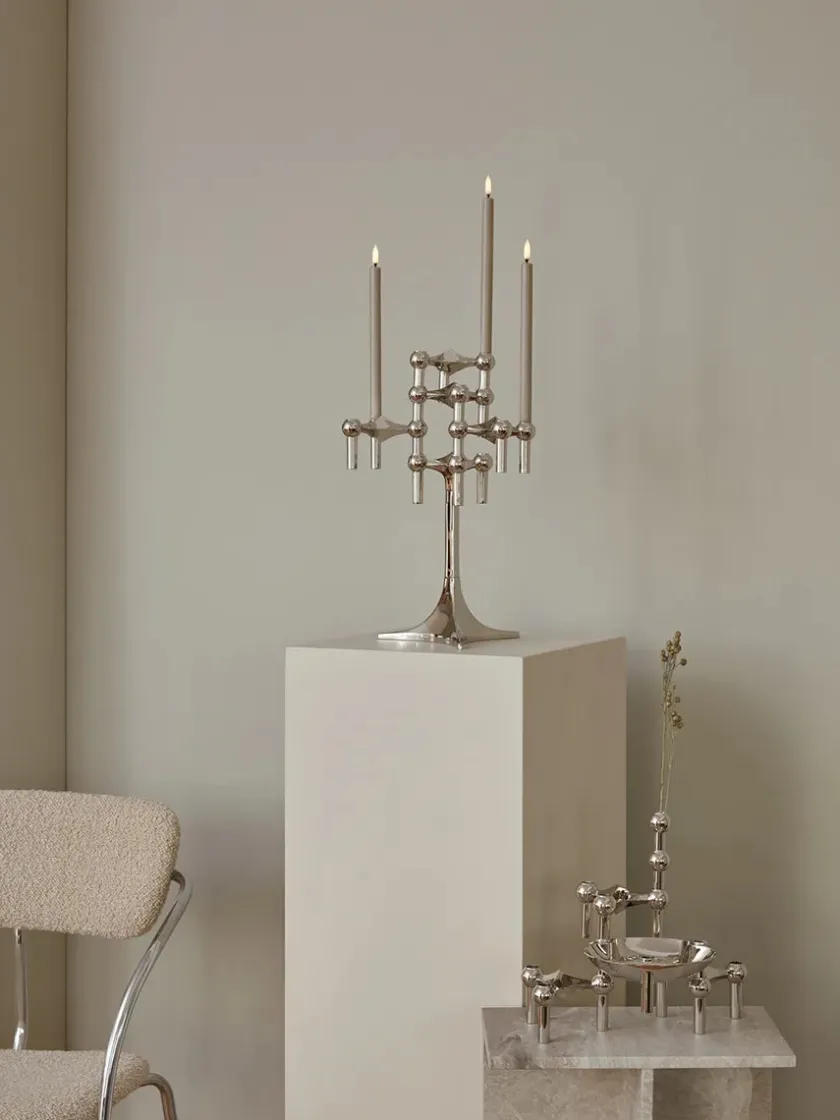 STOFF Nagel Gaver Til Ham|Lysestager<Nagel Stand, sort fra