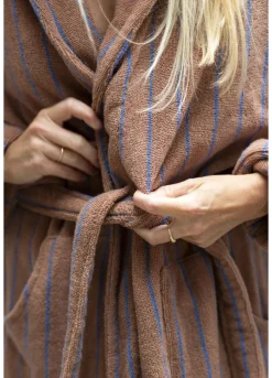 Bongusta Tøj|Badeværelsestekstiler<Naram badekåbe, Dazzling Blue & Rose fra