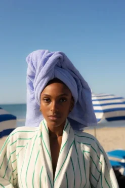 Bongusta Tøj|Badeværelsestekstiler<Naram badekåbe, Tropical & Creme fra