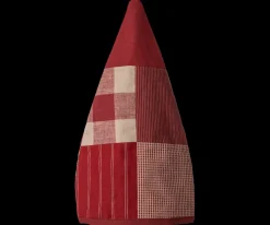 Maileg Nisser<Nissehue, Onesize, rød patchwork fra