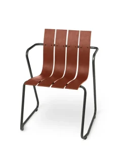 Mater Havestole<Ocean Havestol, burnt red fra