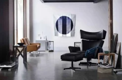 Fritz Hansen Lænestole<Oksen Lænestol af Arne Jacobsen