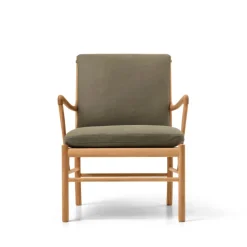 Carl Hansen & Søn Loungestole|Lænestole<OW149 Colonial lænestol, valnød olie, Terra-læder af Ole Wanscher