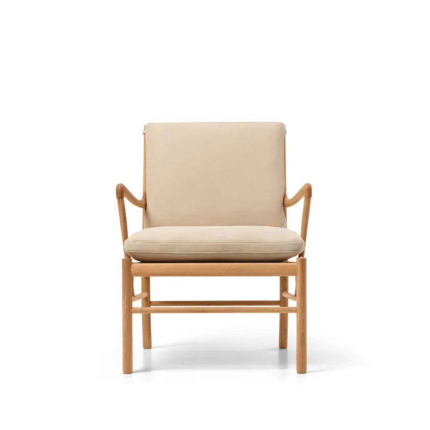 Carl Hansen & Søn Loungestole|Lænestole<OW149 Colonial lænestol, valnød olie, Terra-læder af Ole Wanscher