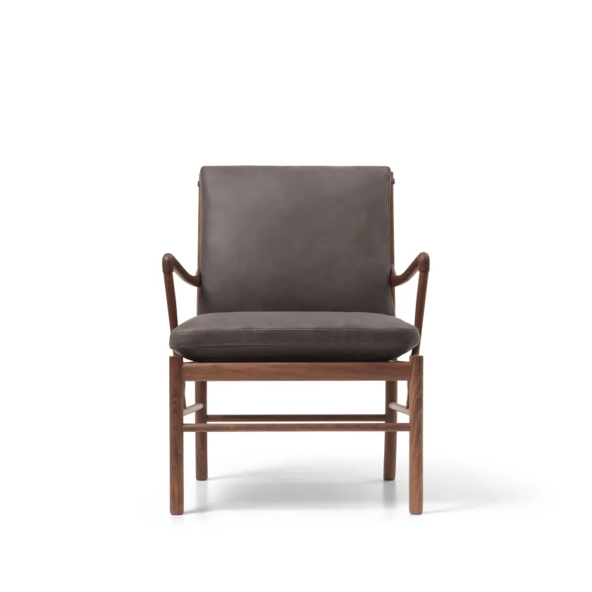 Carl Hansen & Søn Loungestole|Lænestole<OW149 Colonial lænestol, valnød olie, Terra-læder af Ole Wanscher