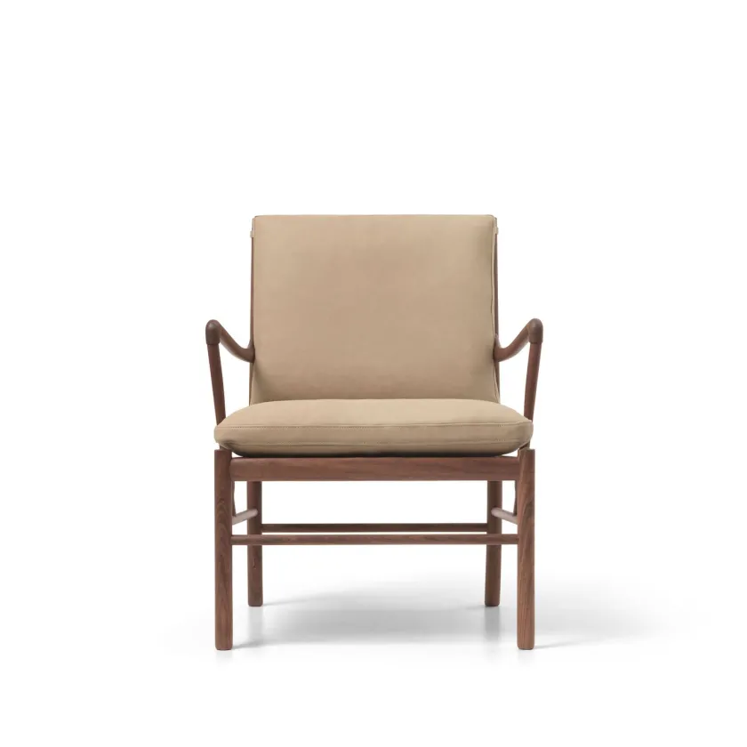 Carl Hansen & Søn Loungestole|Lænestole<OW149 Colonial lænestol, valnød olie, Terra-læder af Ole Wanscher